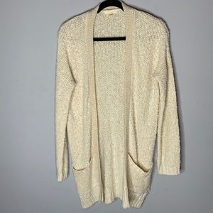 Dani collection cream gold cardigan M